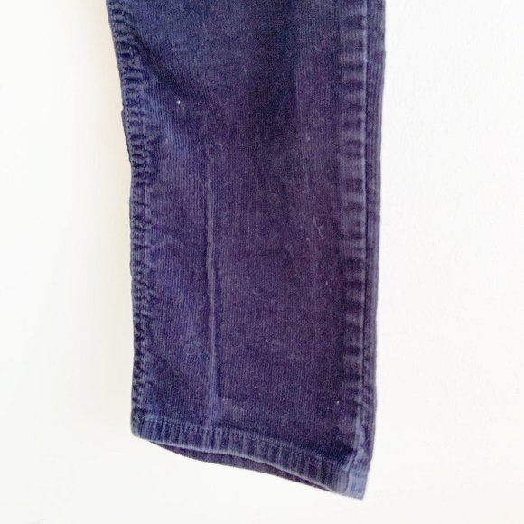 Lands' End Canvas 1963 Low Rise Slim Leg Navy Corduroy Pants - Picture 5 of 16
